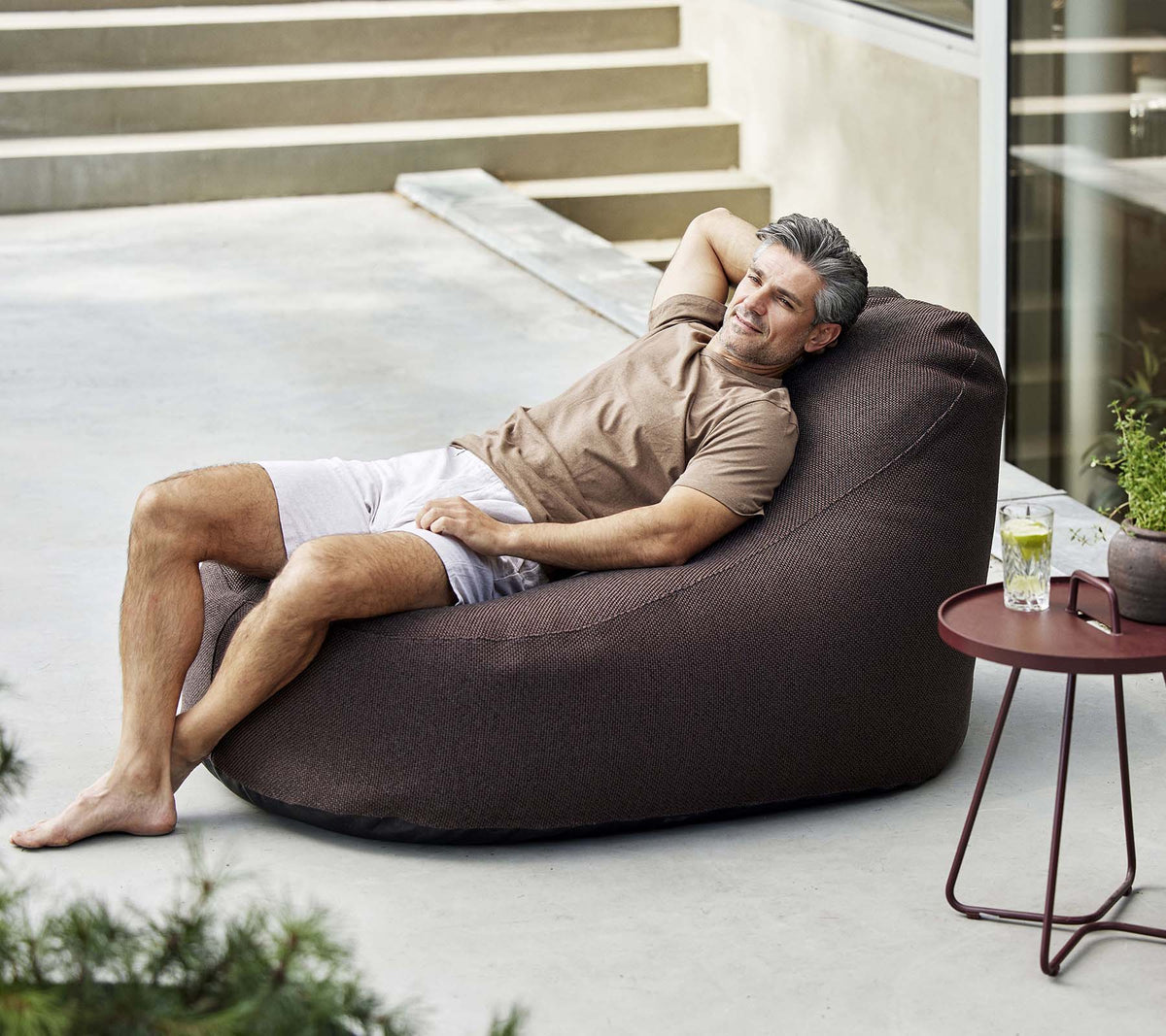 Cane-line Cozy bean bag chair Scandinavian outdoor furniture