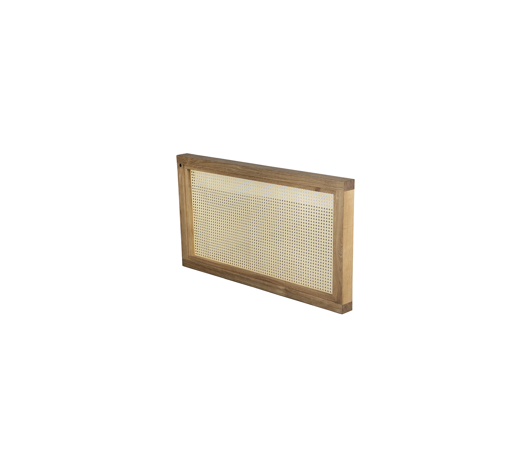 Honeycomb frame with a wooden border, designed for beekeeping to support honey production.