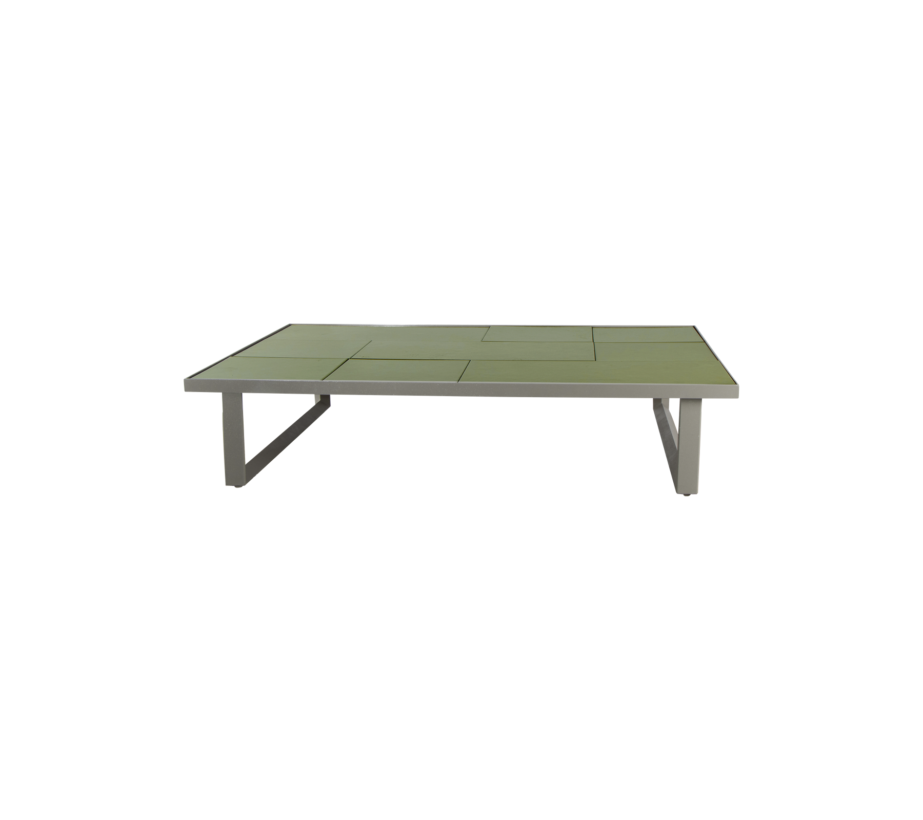 Glaze coffee table, rectangular