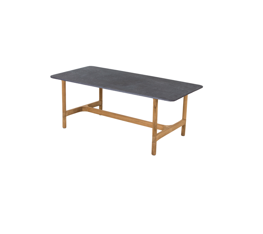 Twist coffee table, rectangular