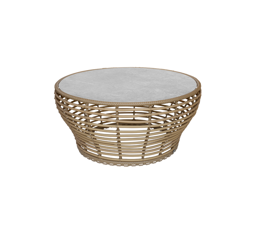 Basket coffee table, large