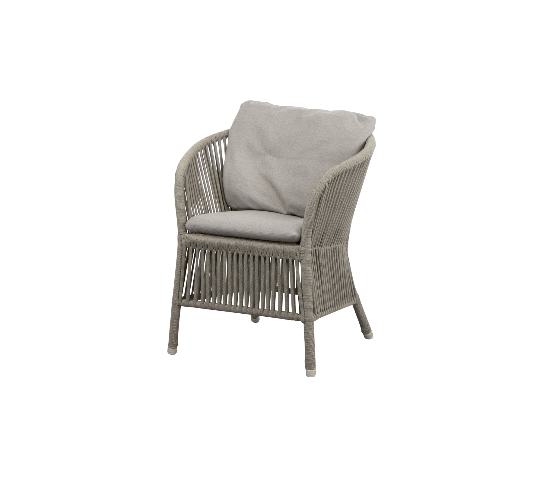 Stylish armchair with a woven design and soft, light-colored cushion, perfect for relaxation and enhancing any space.