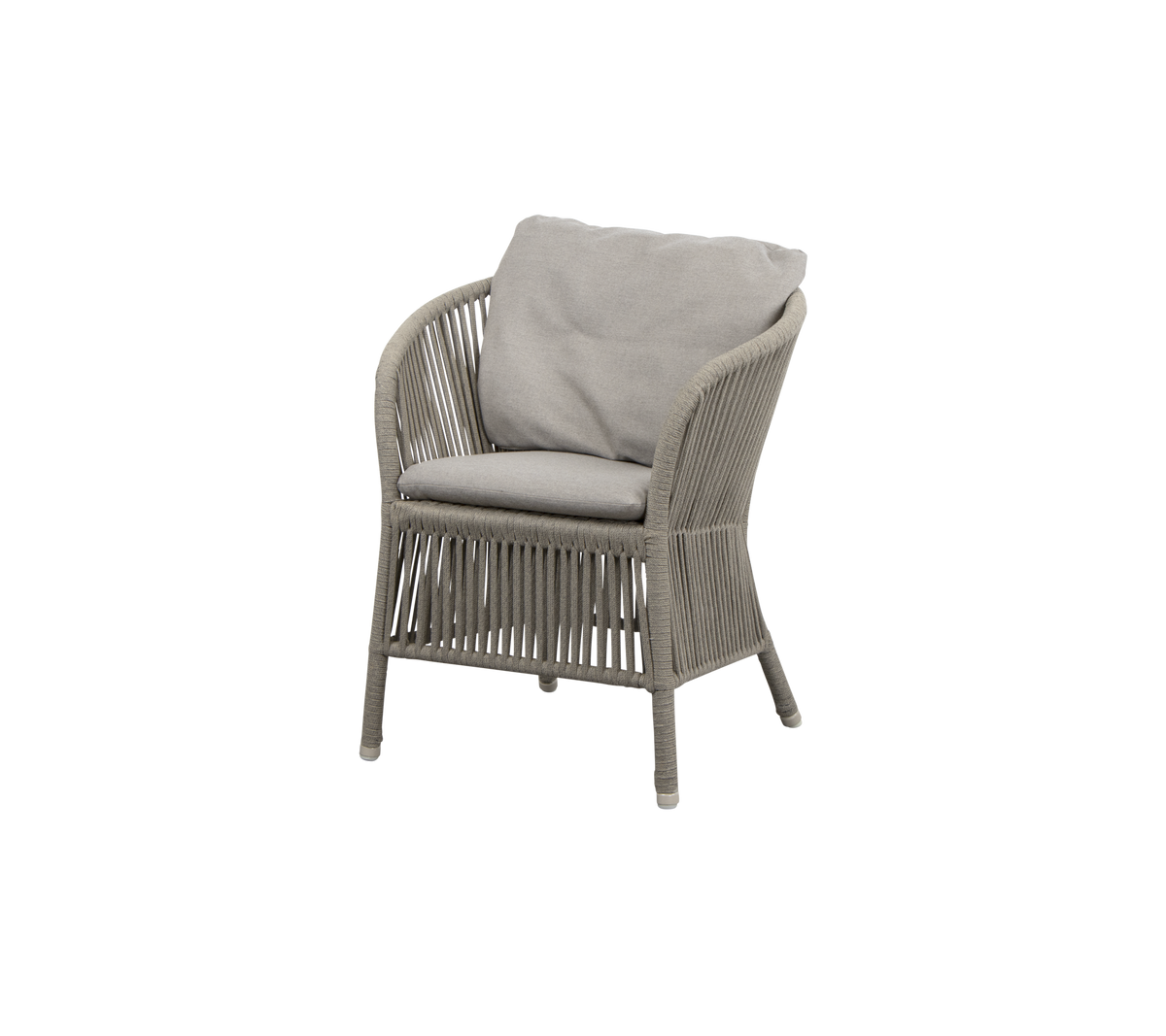 Stylish armchair with a woven design and soft, light-colored cushion, perfect for relaxation and enhancing any space.