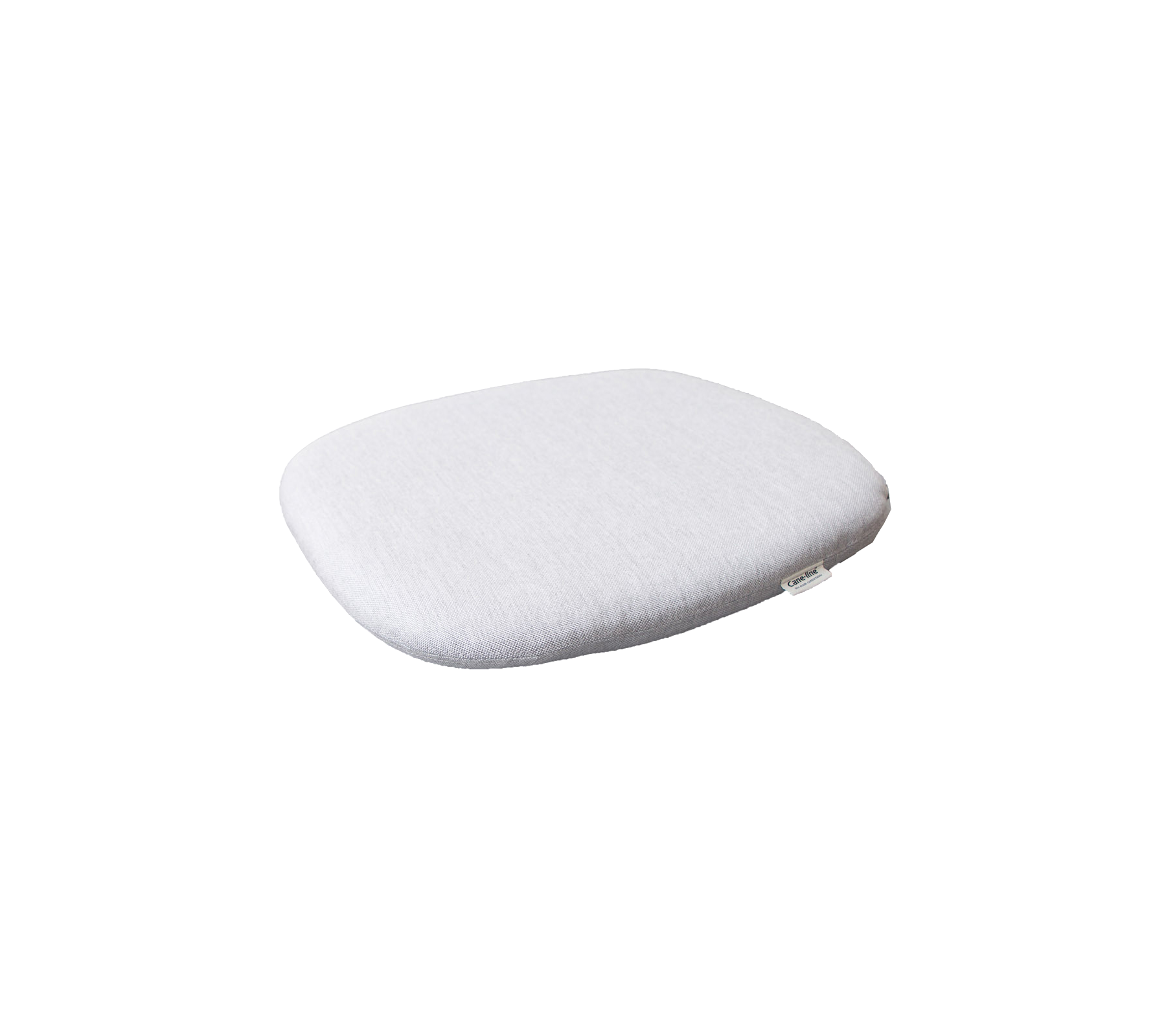 White, softly contoured cushion designed for comfort and support. Ideal for various seating arrangements.