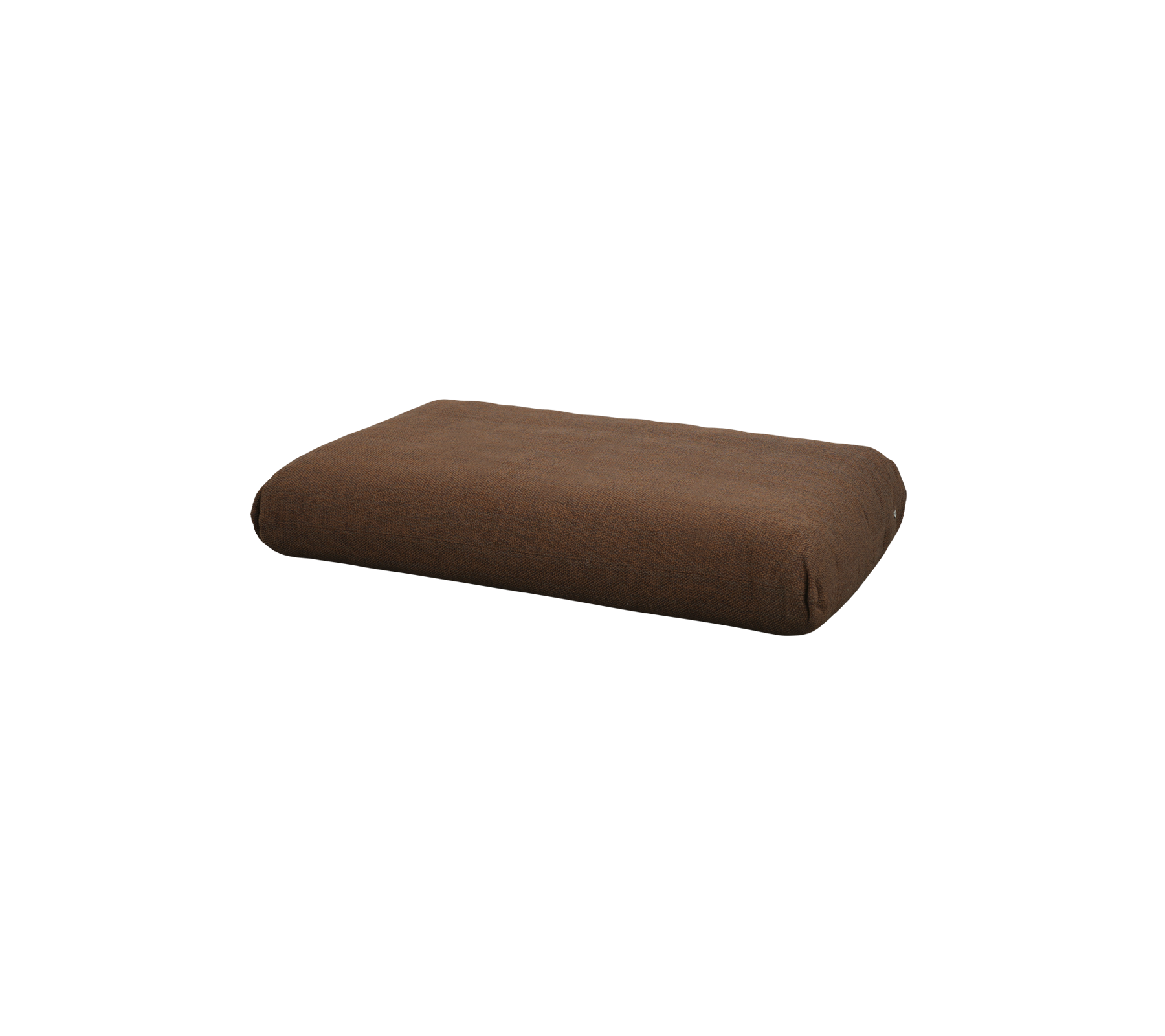 Brown rectangular cushion with a soft texture, ideal for comfort and relaxation.