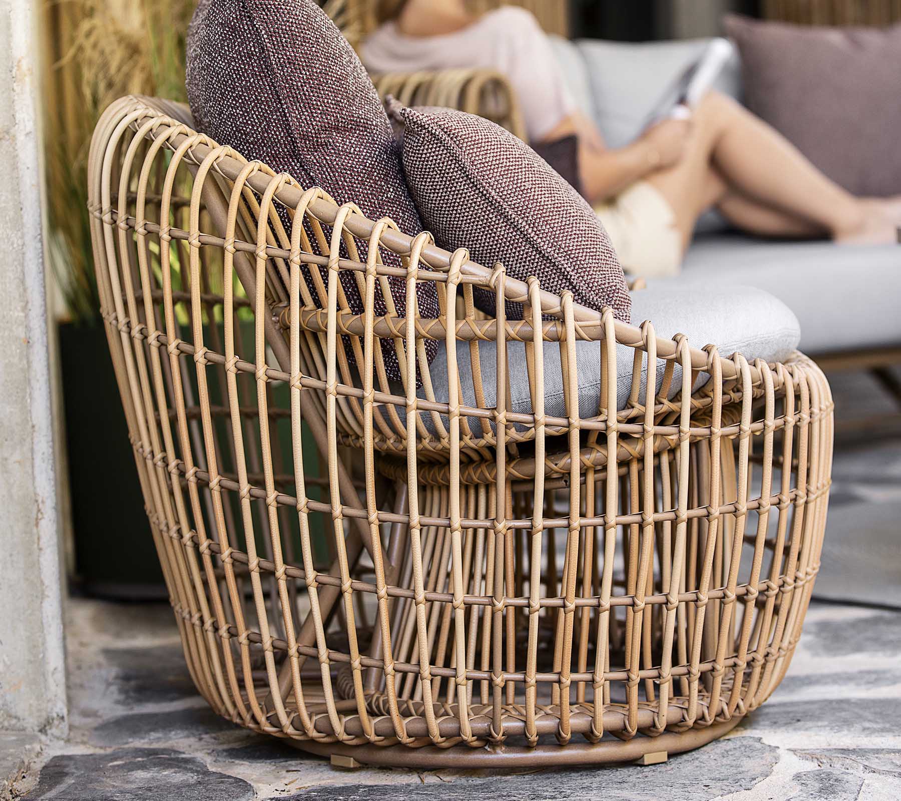 Cane-line Nest round chair - Scandinavian outdoor furniture – Cane