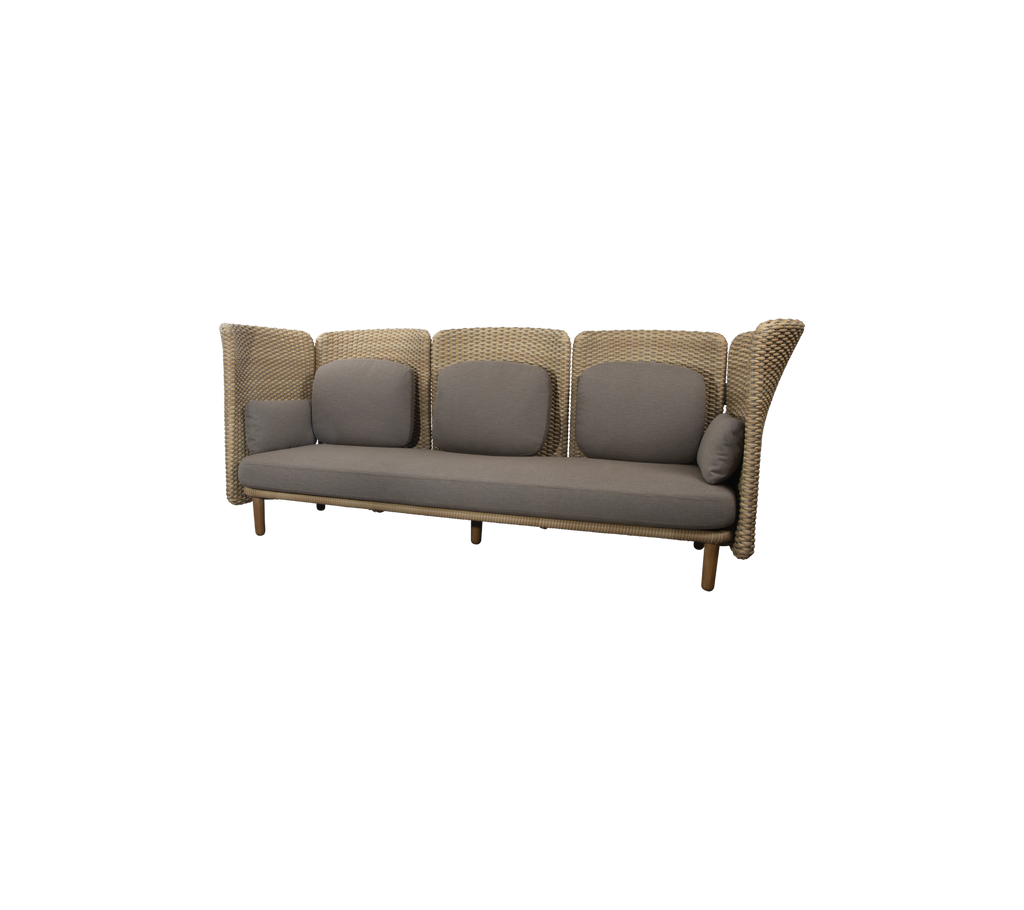 Arch 3-seater sofa w/ high arm/backrest