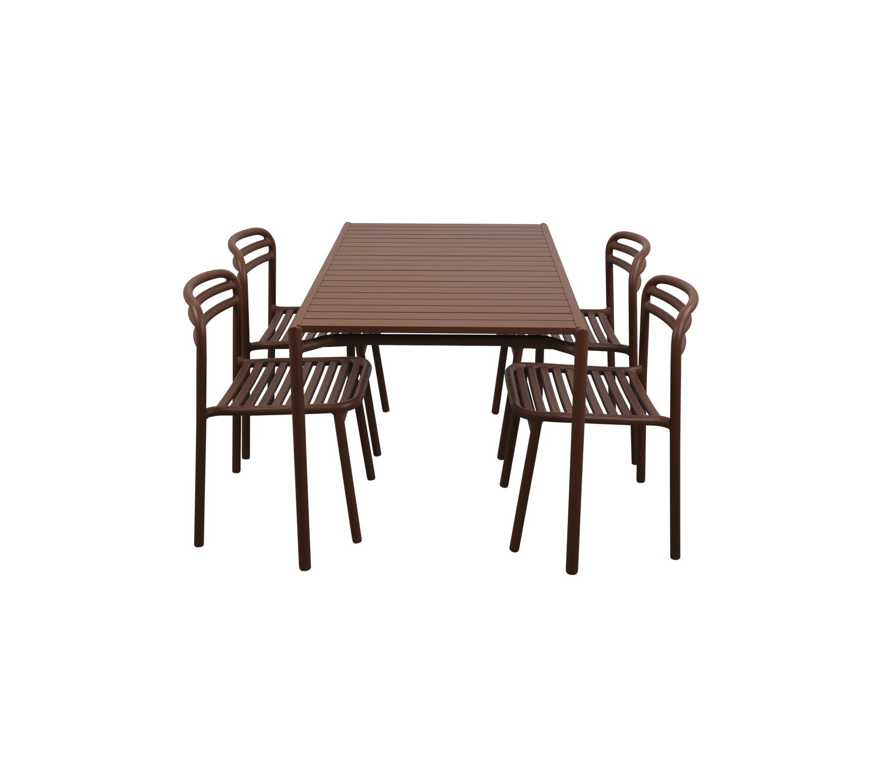 Bliss rect. dining table incl. 4 Bliss chairs