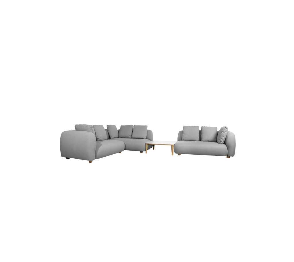 Capture corner sofa w/ table & chaise lounge (5)