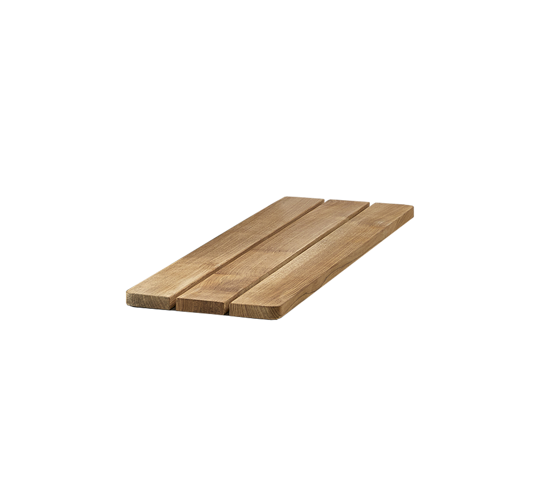 Natural wooden plank with multiple slats, showcasing a smooth finish and warm tones, suitable for various design applications.